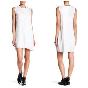 Rag & Bone White & Black Shift Dress NWOT Jersey Sporty Athletic Wear
